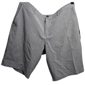 ONeill Hybrid Shorts Mens 36 Grey Hyperfreak Pro Stretch Hyperdry Relaxed Fit